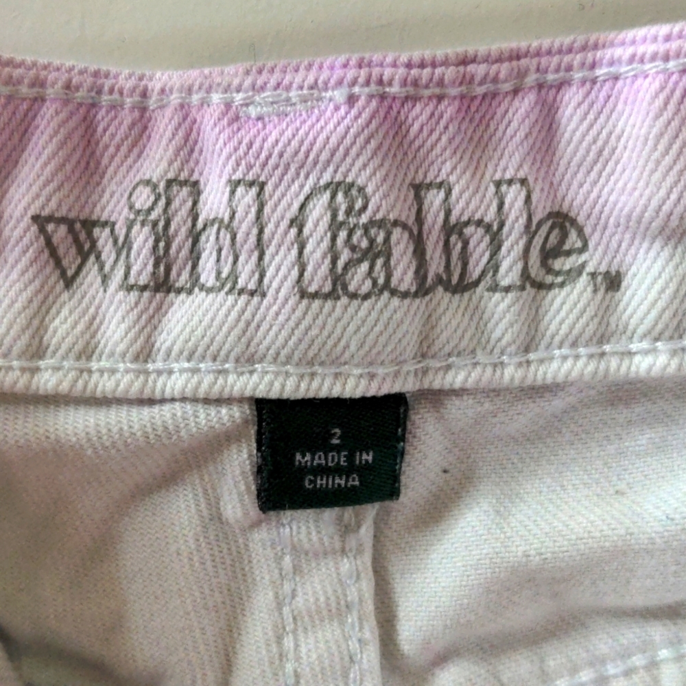 Wild Fable Lilac Ombre High Rise Shorts Size2 Distressed Hem Perfect Condition ✨ - Picture 3 of 6